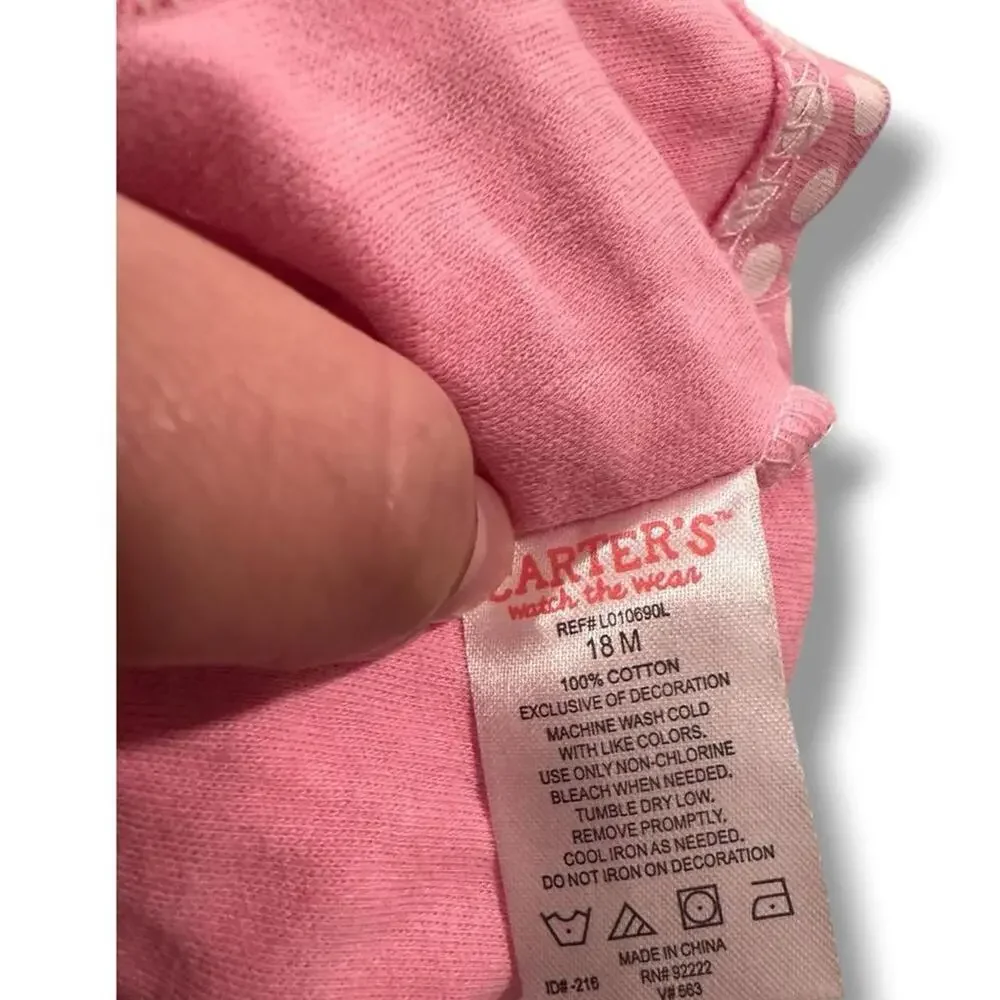 2000s carters pink baby dress